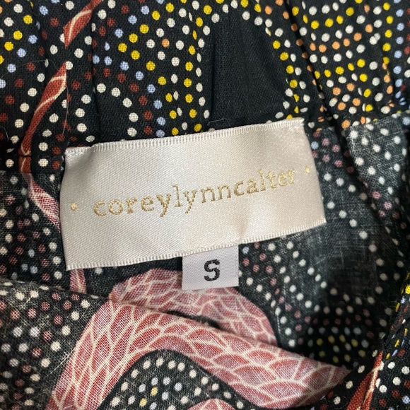 Anthro Corey Lynn Calter Ibiza Snake Print Blouse - Picture 10 of 11